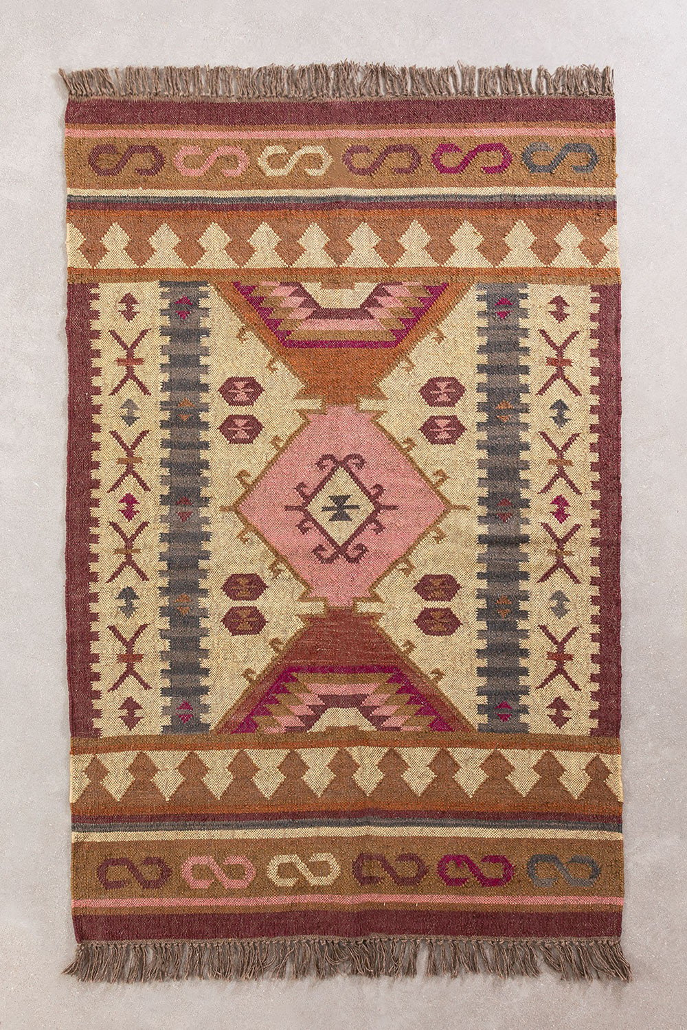 Jute & Cotton Rug (204 x 120 cm) Muglad, gallery image 1