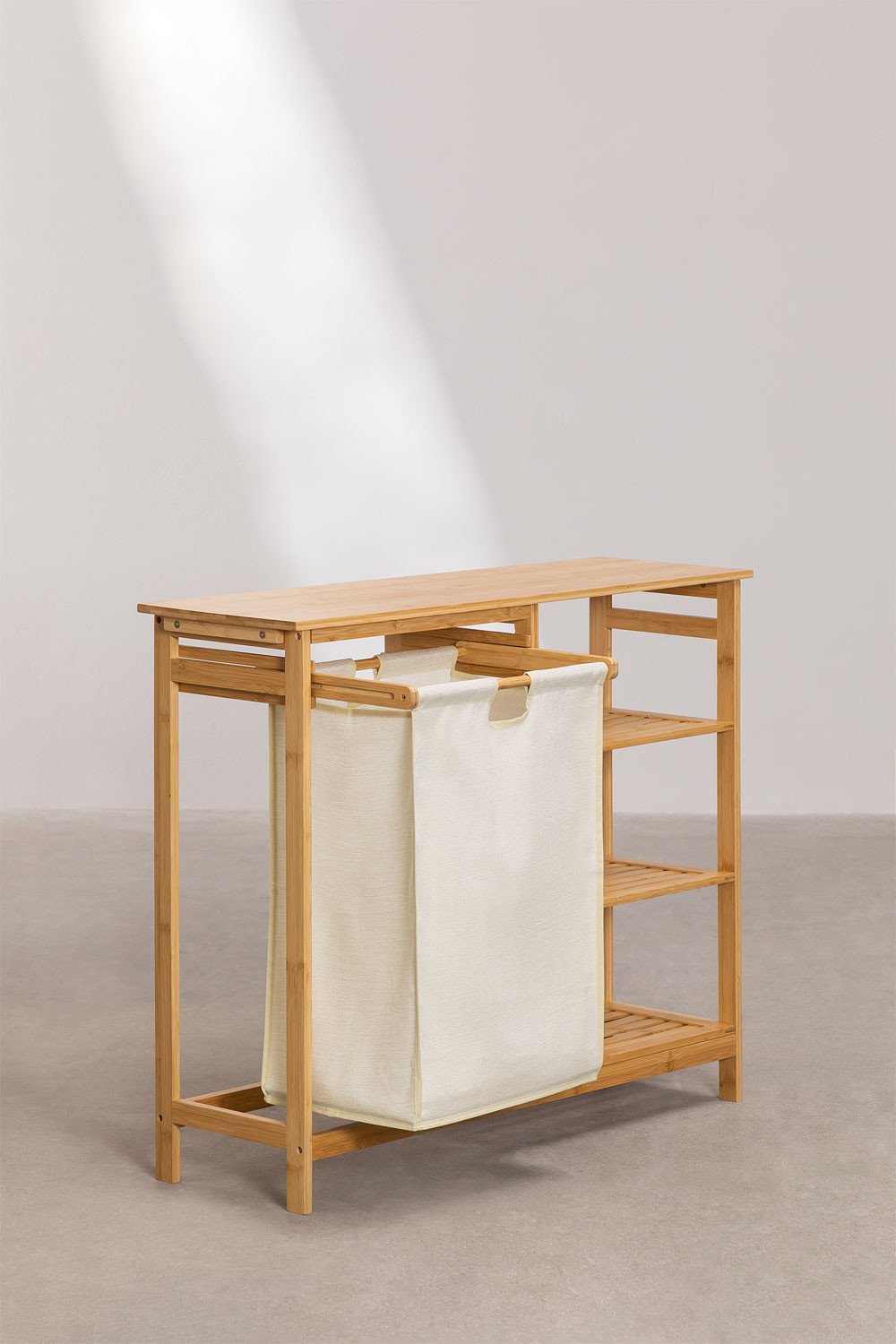 Cormac shelving unit with laundry basket, gallery image 3