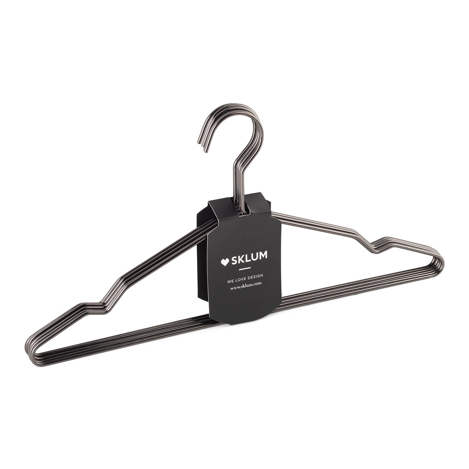 Set of 6 Metallic Clothes Hangers Gärde , gallery image 1