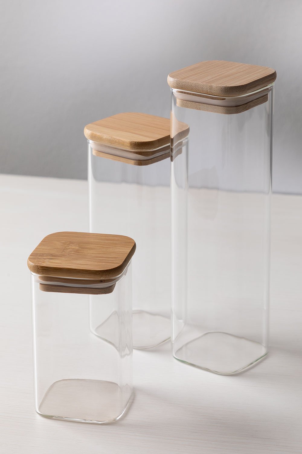 Set of 3 Glass Jars Valkey , gallery image 2