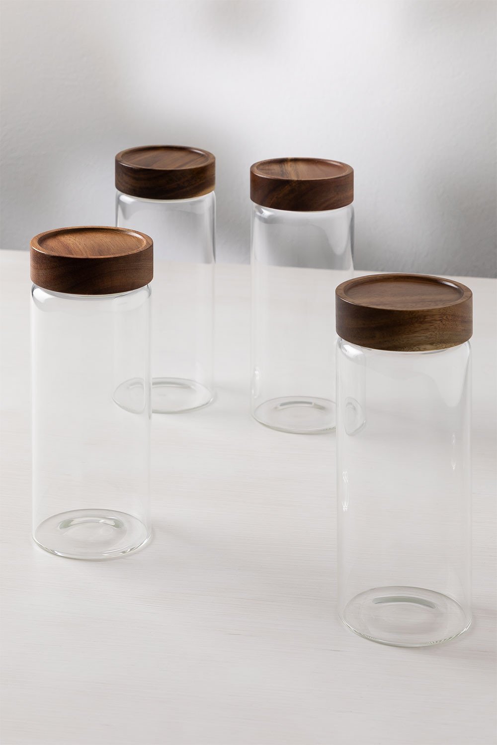 Set of 4 Glass Jars (Ø8 cm) Weris, gallery image 2