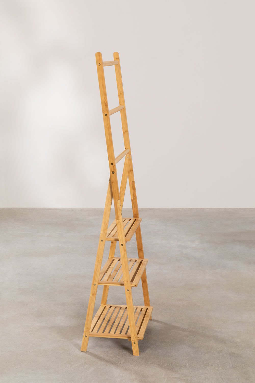 Floor Towel Rack with Bamboo Shelves Laos SKLUM