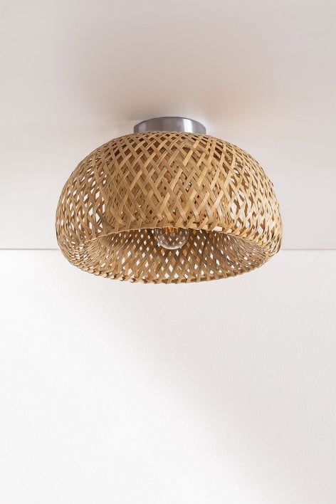 Bamboo ceiling light Taumper Style