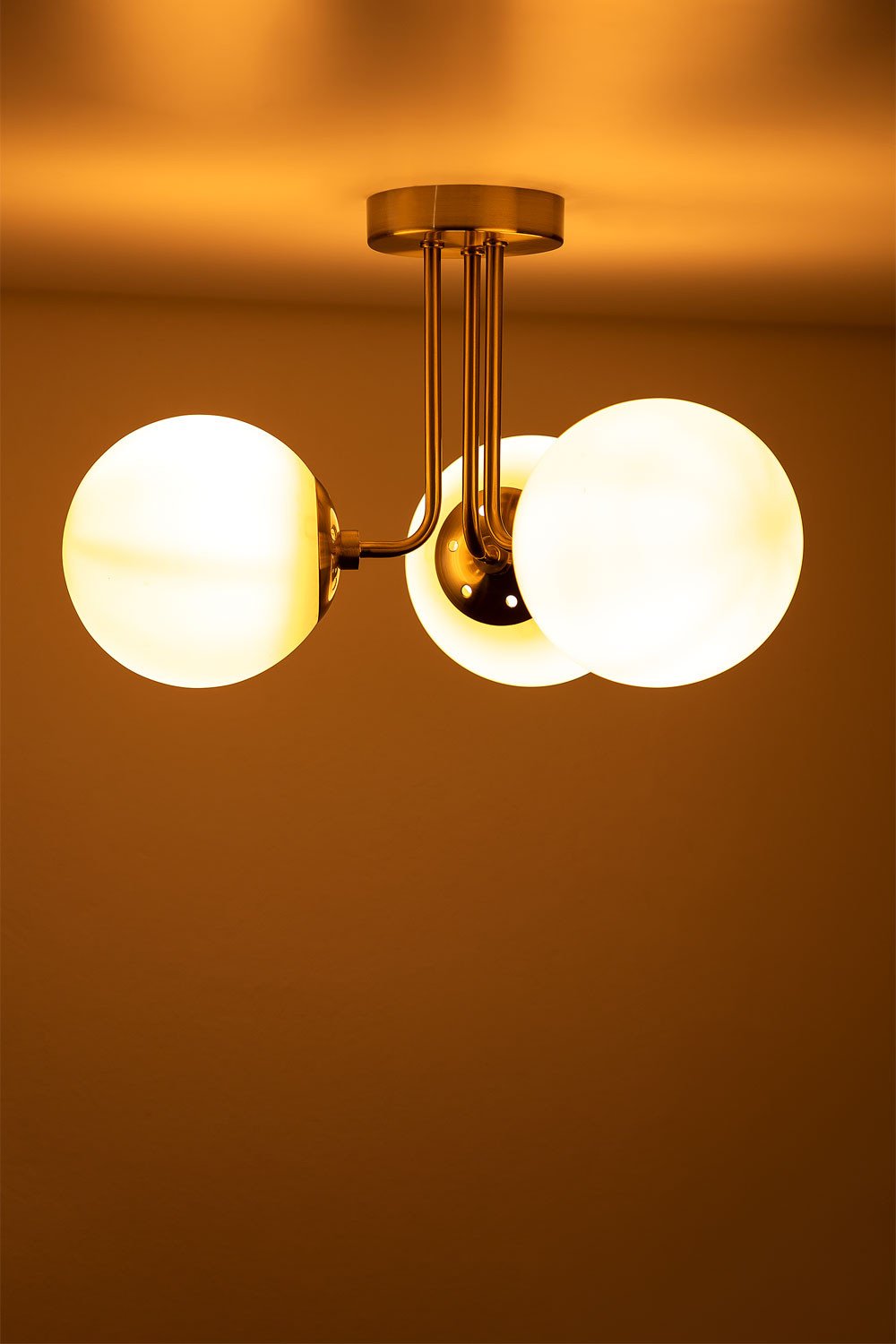 Ceiling Lamp with 3 Garland Glass Balls, gallery image 2