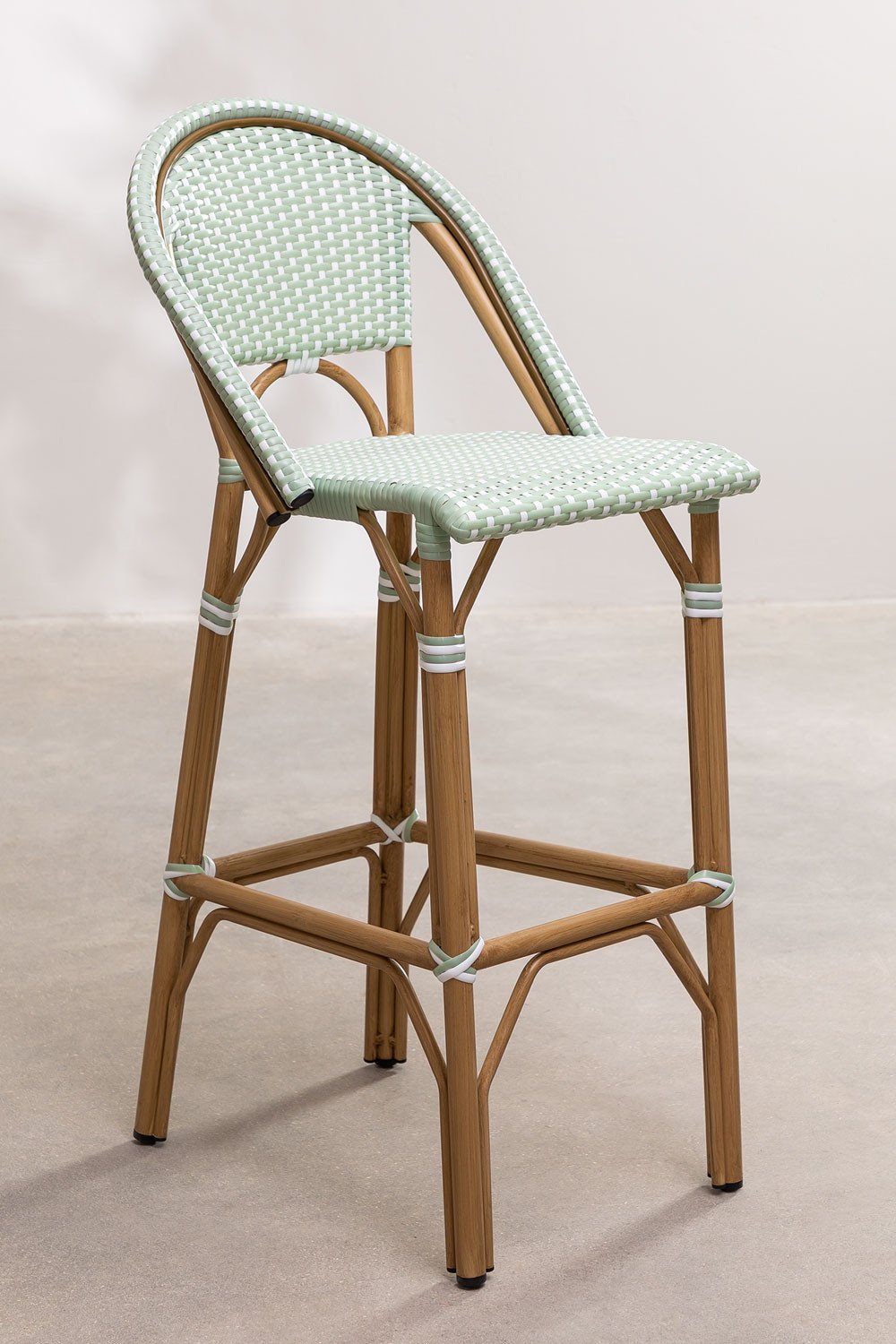 High Stool with Backrest (76 cm) Alisa Bistro, gallery image 1