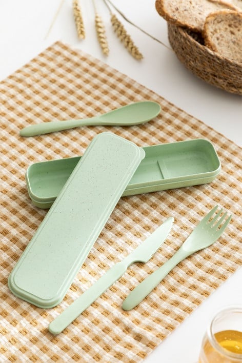 3 pcs Portable Cutlery Gedek