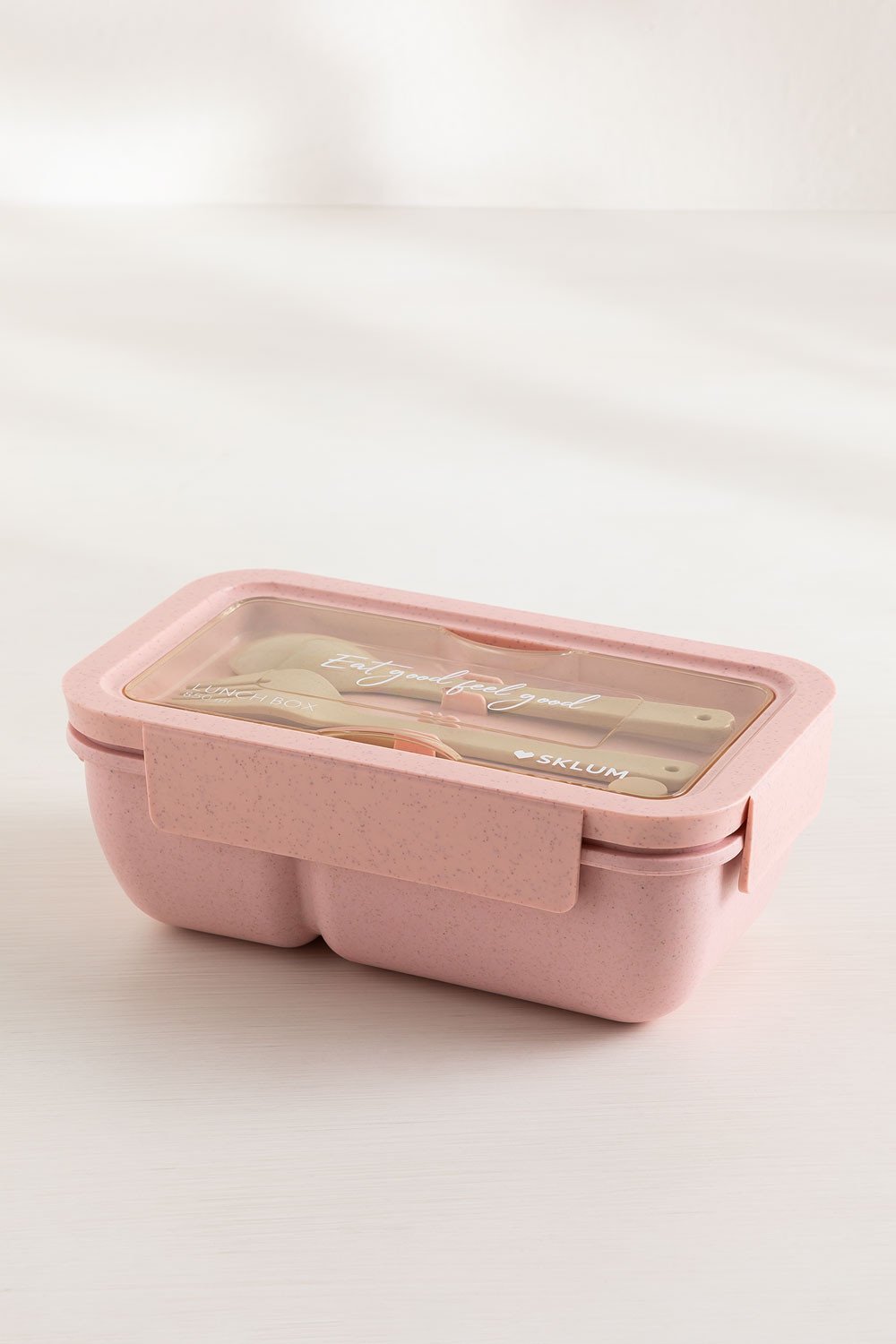 VEIOK Lunch Box, 1600ml Bento Box with Bag and Cutlery, Pink Lunch