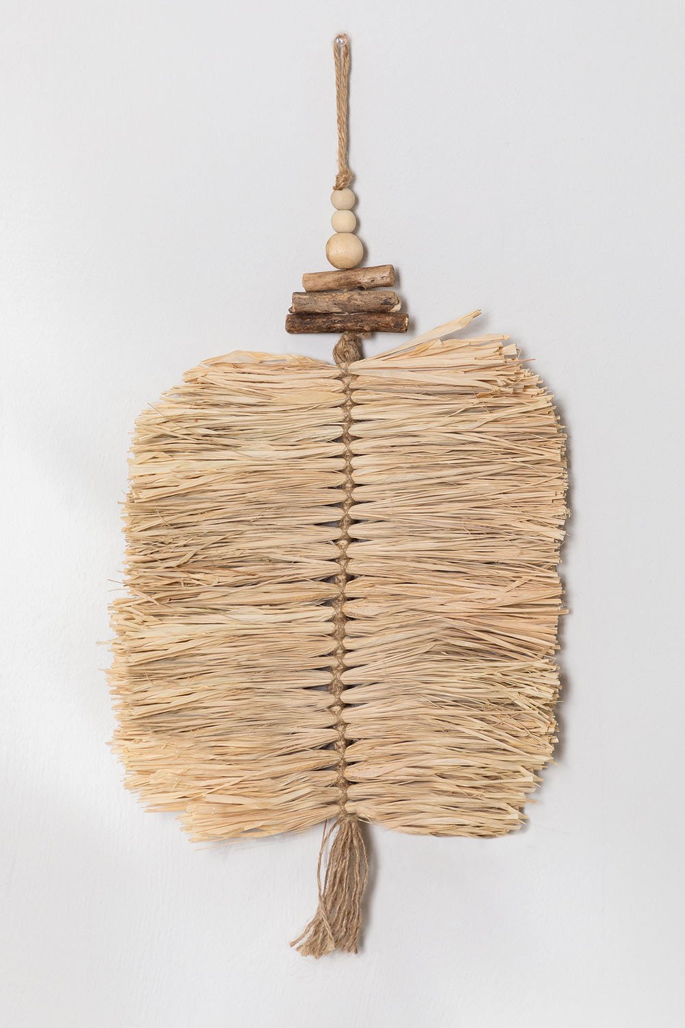 Set of 2 Raffia Wall Decorations Pravia, gallery image 3