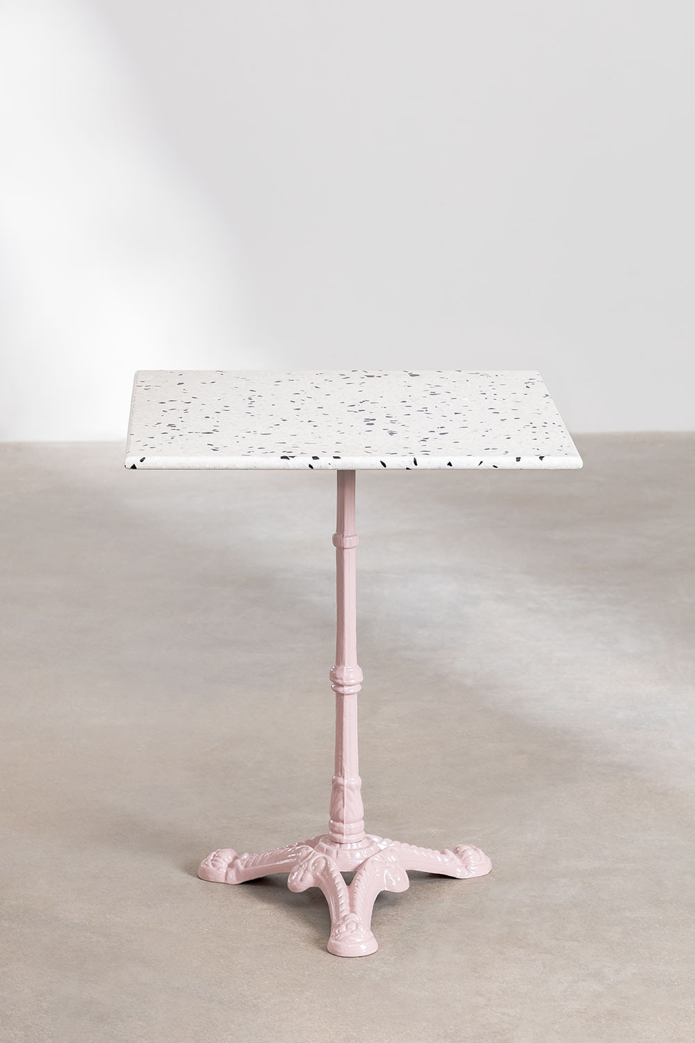 60x60 Table Square 60x60 cm bar table in Volutto terrazzo - SKLUM