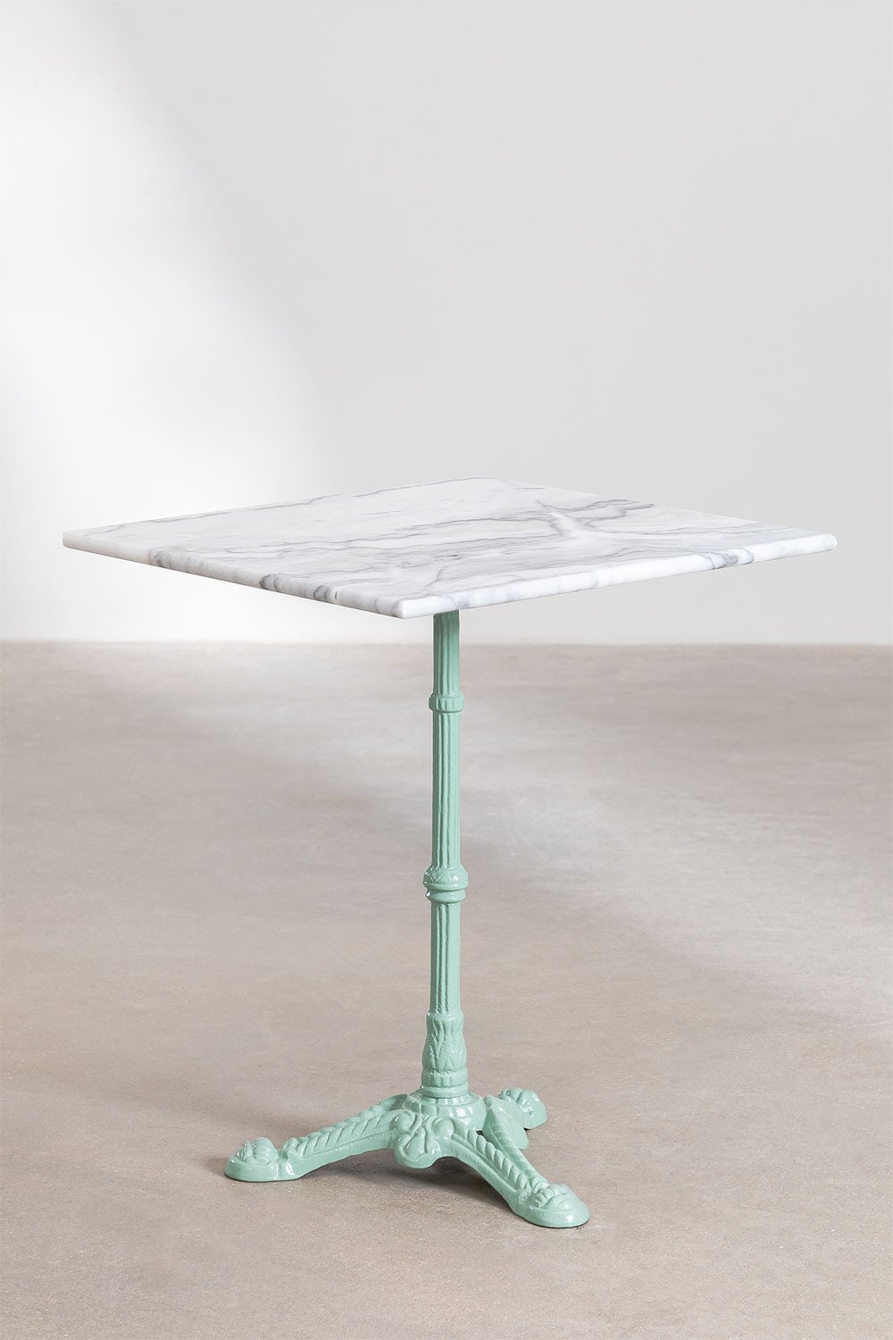 Square Bar Table in Moka Marble, gallery image 1