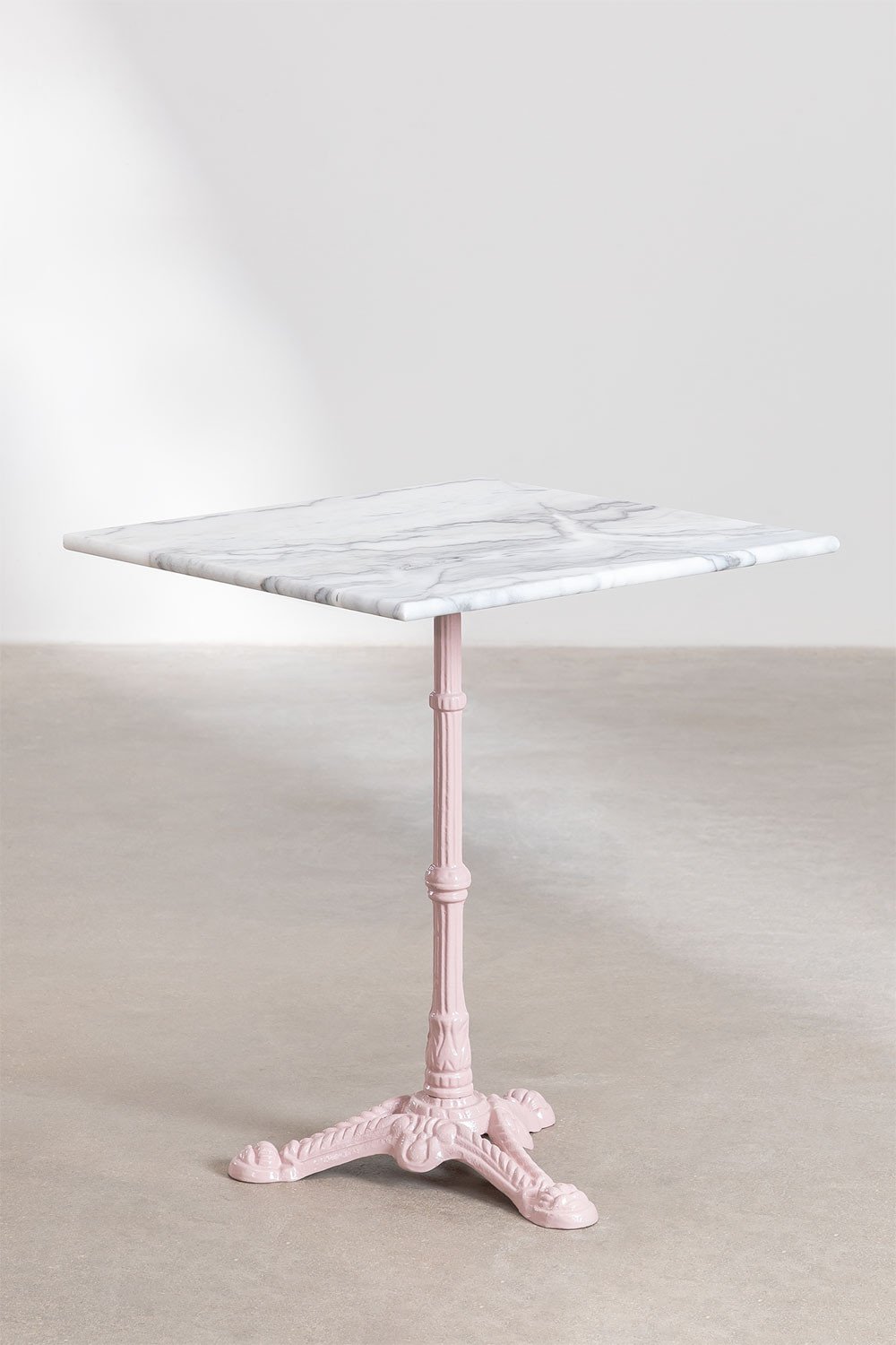 Square Bar Table in Moka Marble, gallery image 1