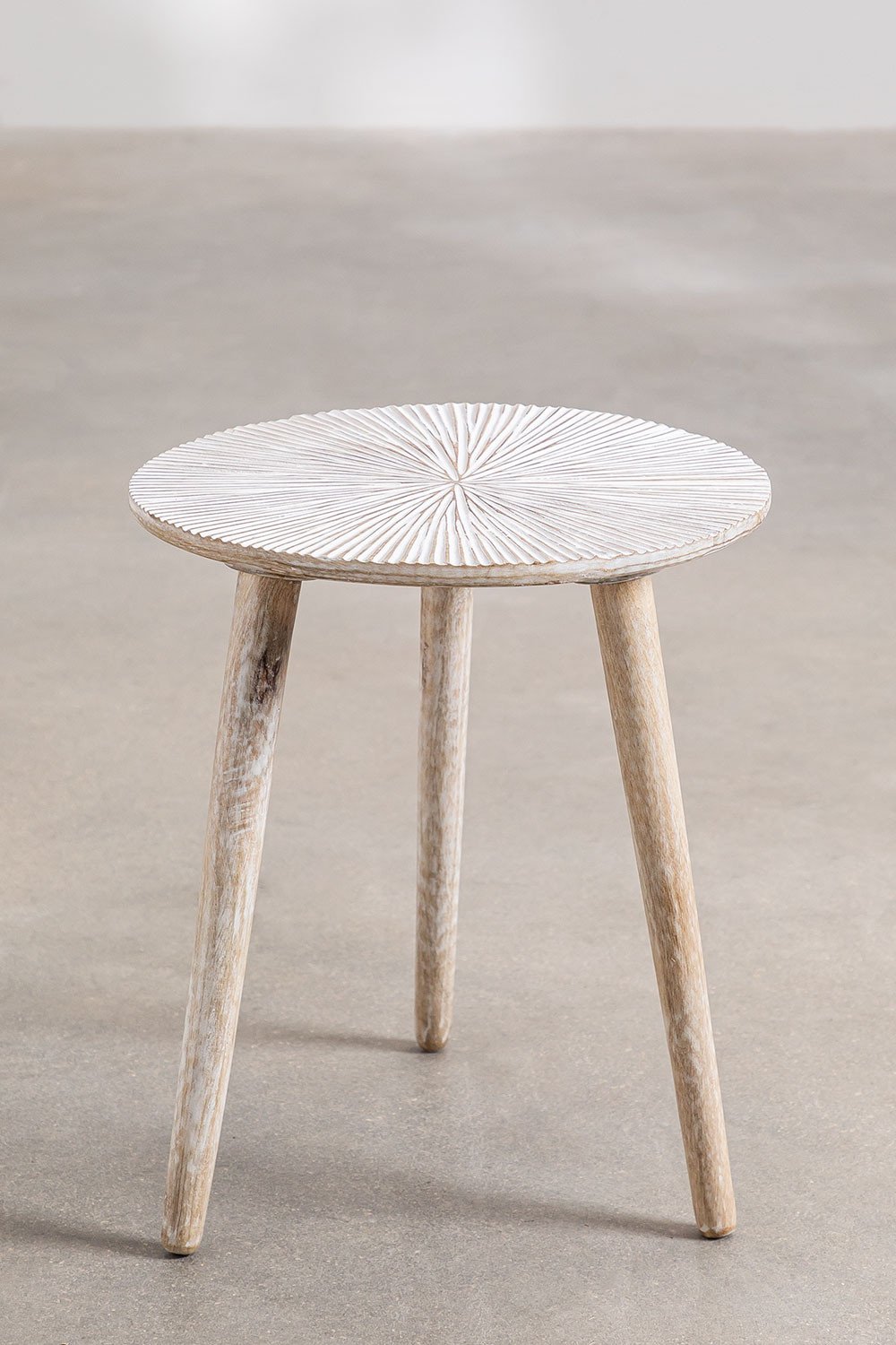 Round Auxiliary Table in Nabordi Mango Wood    , gallery image 2