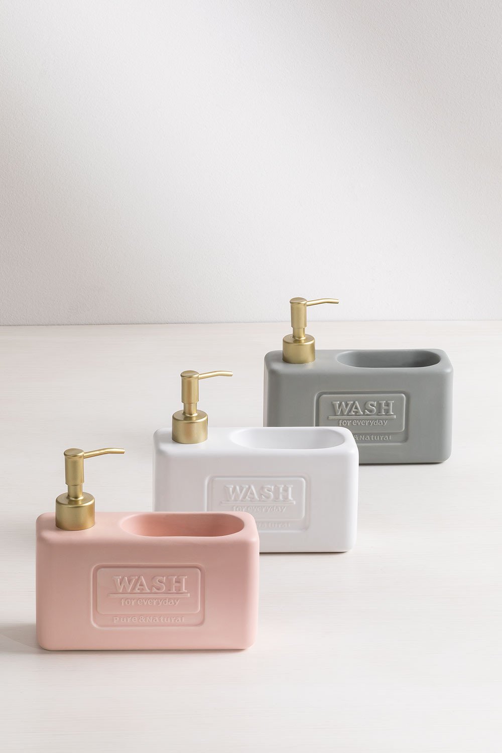 Yaddiel Gold Ceramic Kitchen Soap Dispenser SKLUM