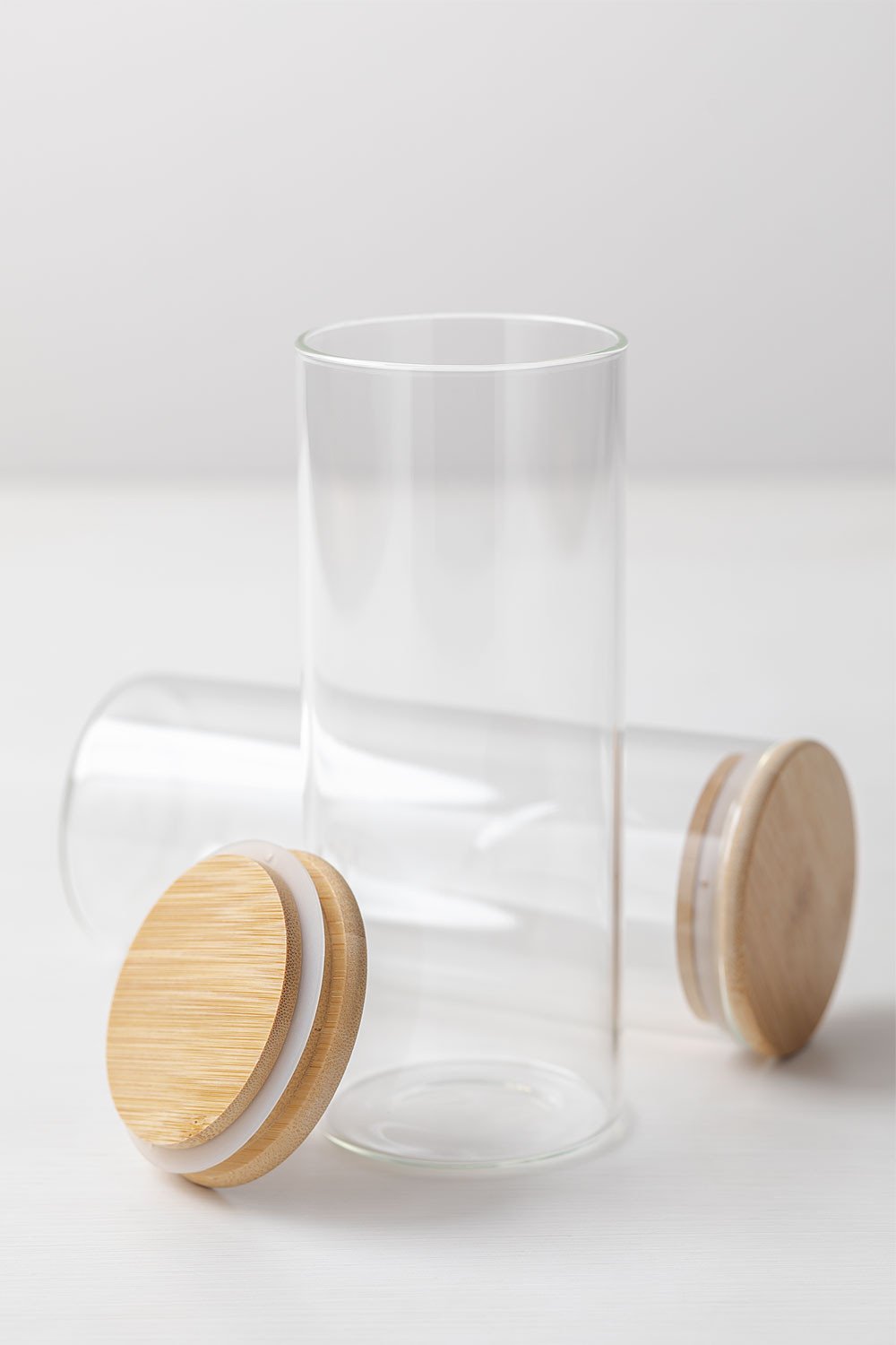 Set of 2 Glass Jars (Ø8.2 cm) Seyne, gallery image 3