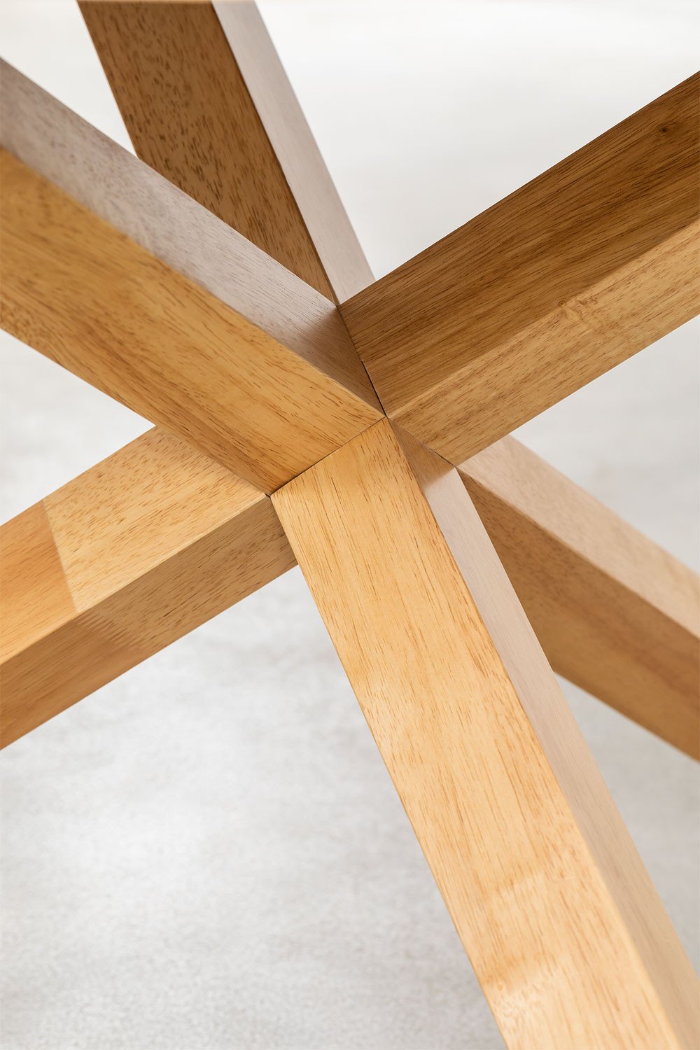 Round dining table Ø120 cm in MDF and Mieren wood, gallery image 5