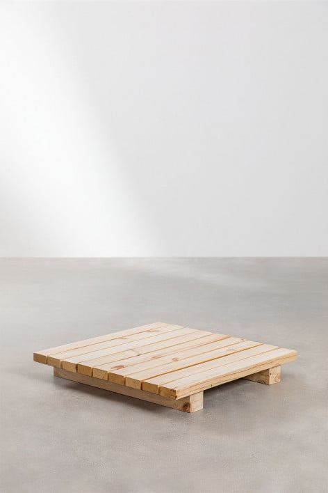 Modular Wooden Base Armchair Maomi