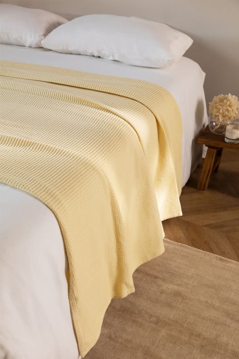 Multipurpose Blanket in Waffle Cotton (150x220 cm) Bimba 