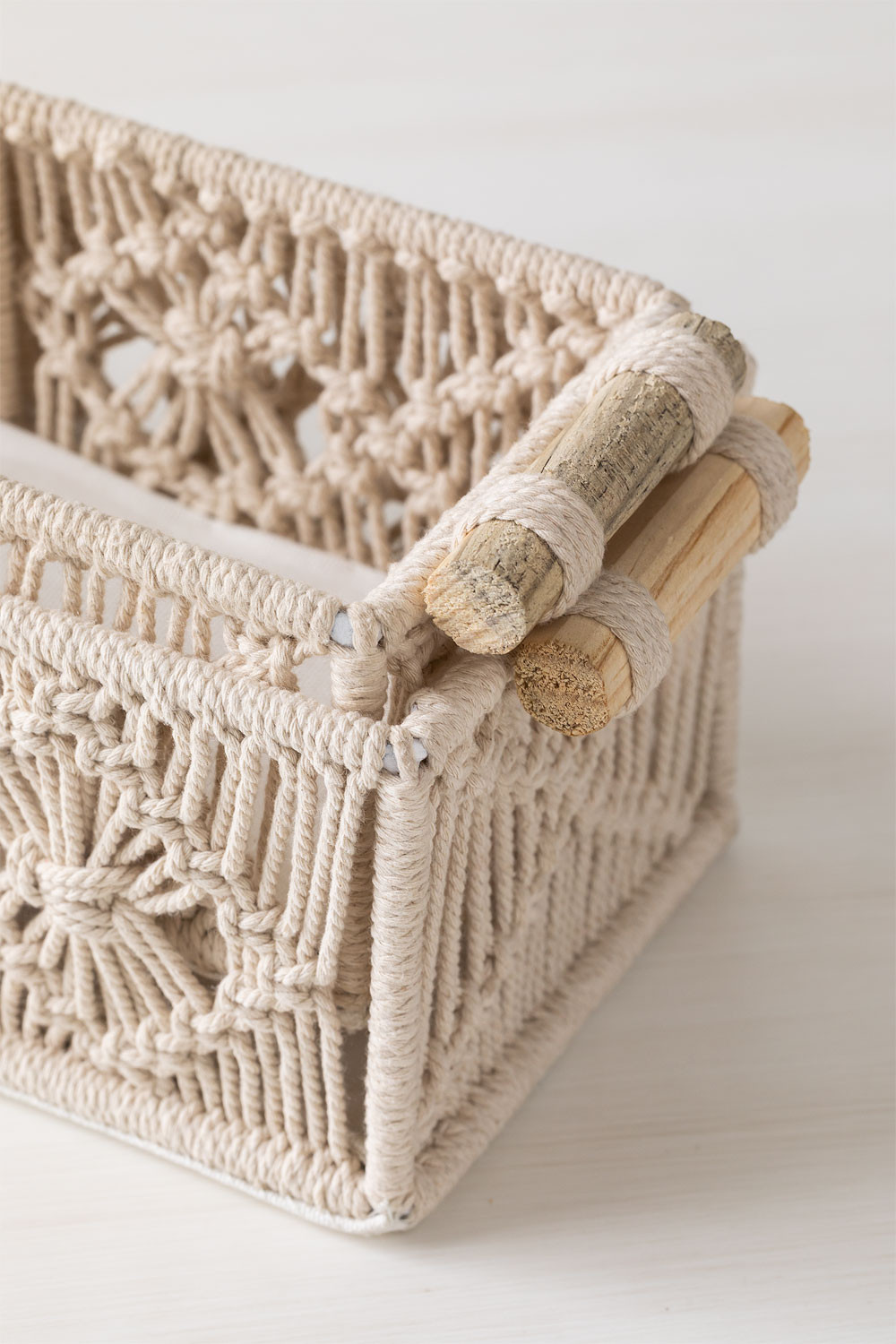 Macrame Storage Basket Farid - SKLUM