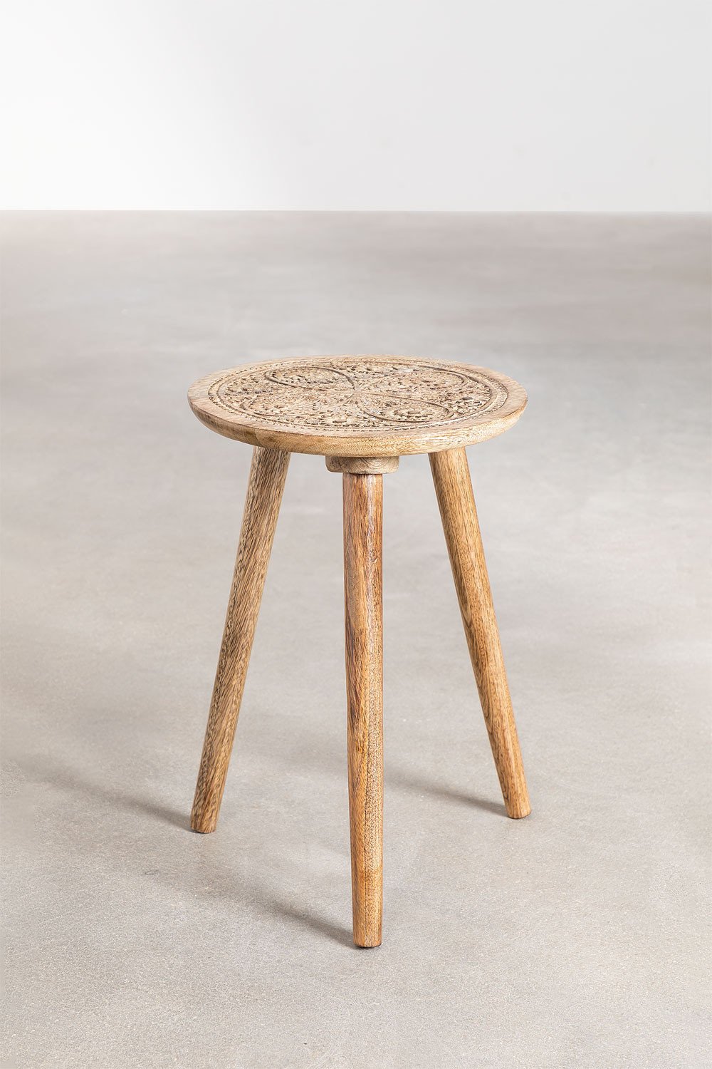 Round Side Table in Mango Wood (Ø30 cm) Nanup, gallery image 4