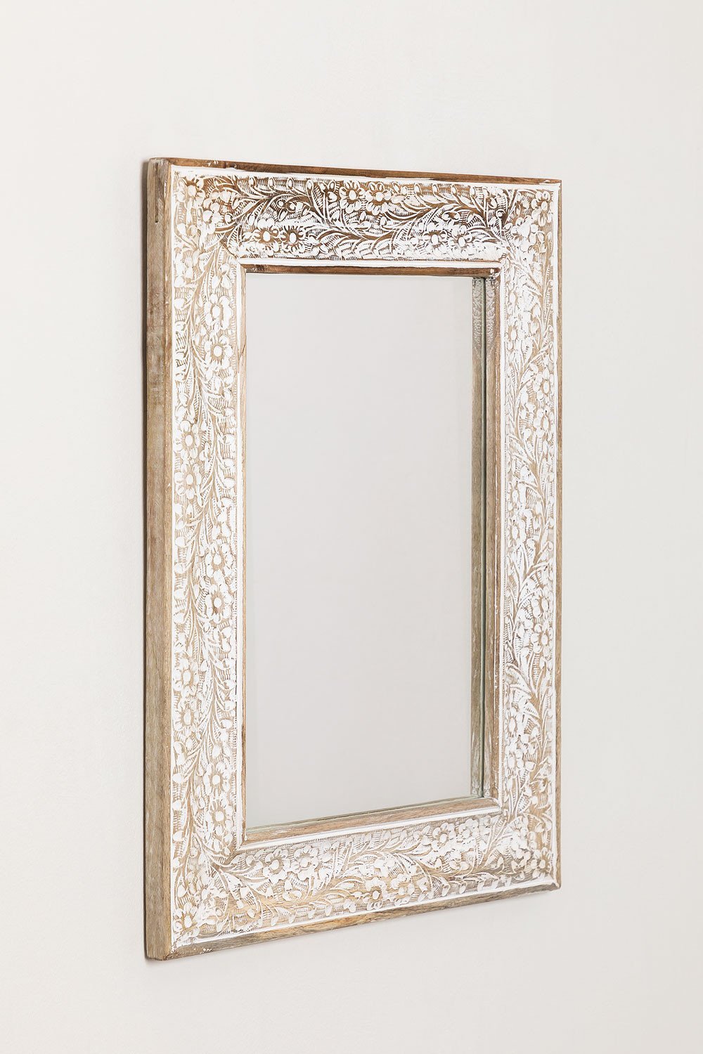 Lindet Rectangular Mango Wood Wall Mirror   , gallery image 2