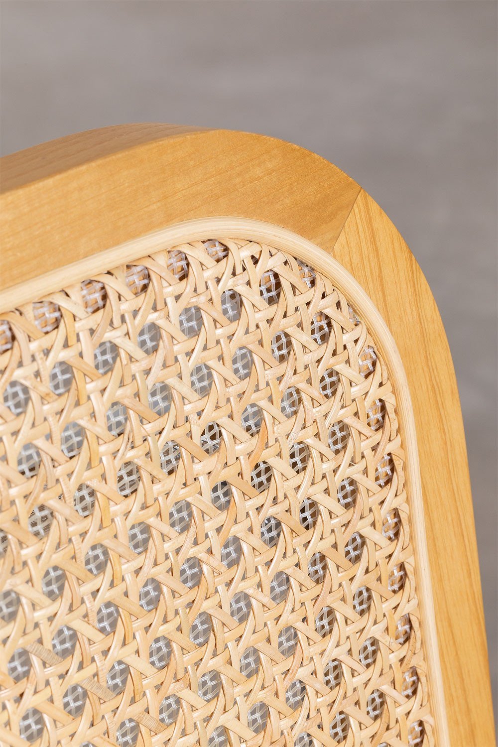 Tento rattan and steel dining chair with armrests, gallery image 5