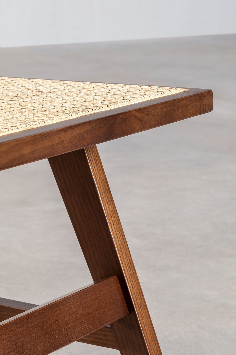 Ash wood and rattan dining chair Lali, gallery image 7