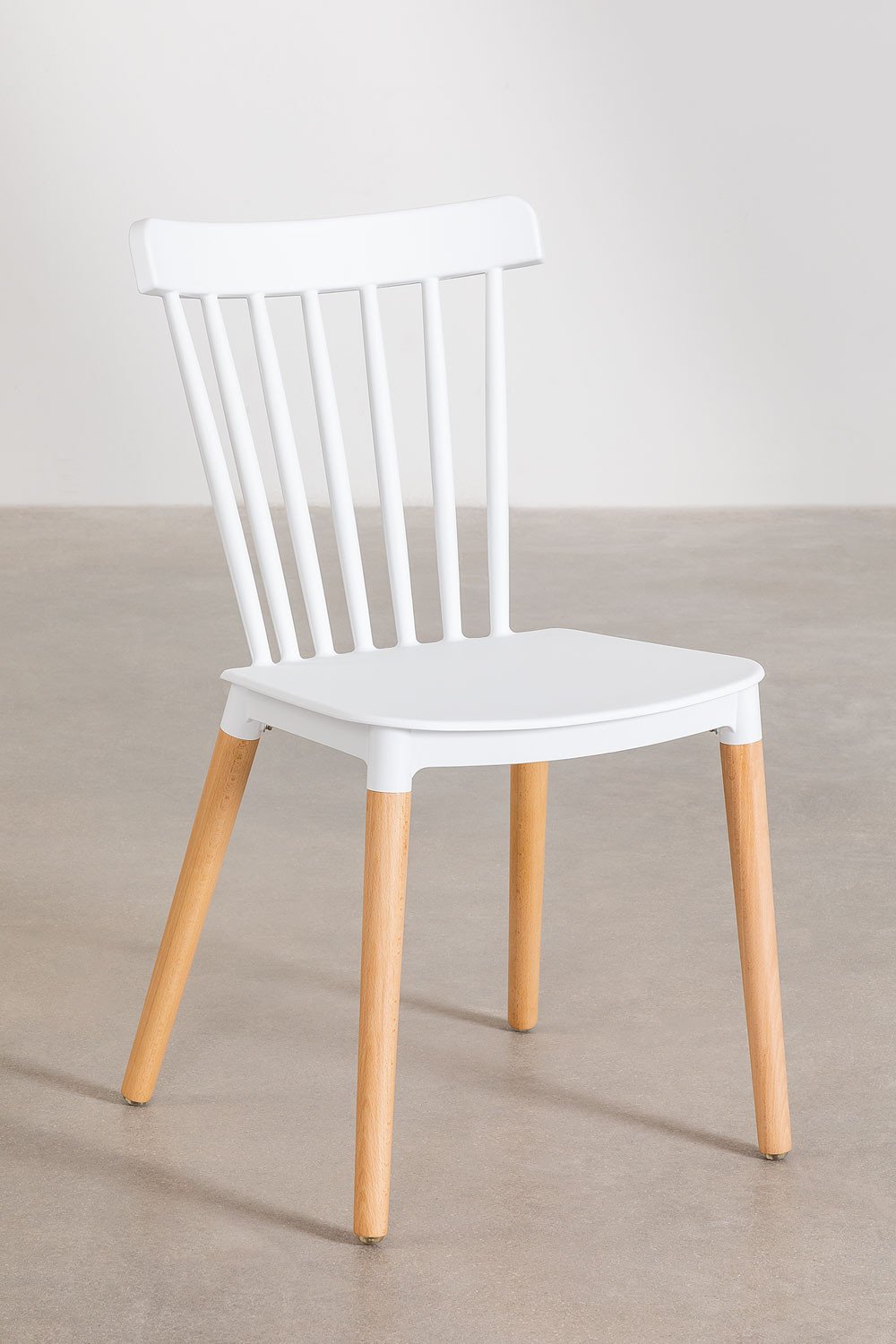 Royal set of rectangular MDF & beechwood dining table (120X80 cm) and 4 chairs , gallery image 6