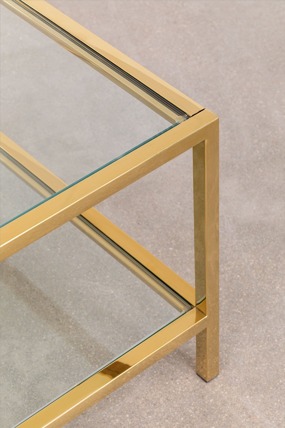 TV Glass & Steel Cabinet Amelia, gallery image 5