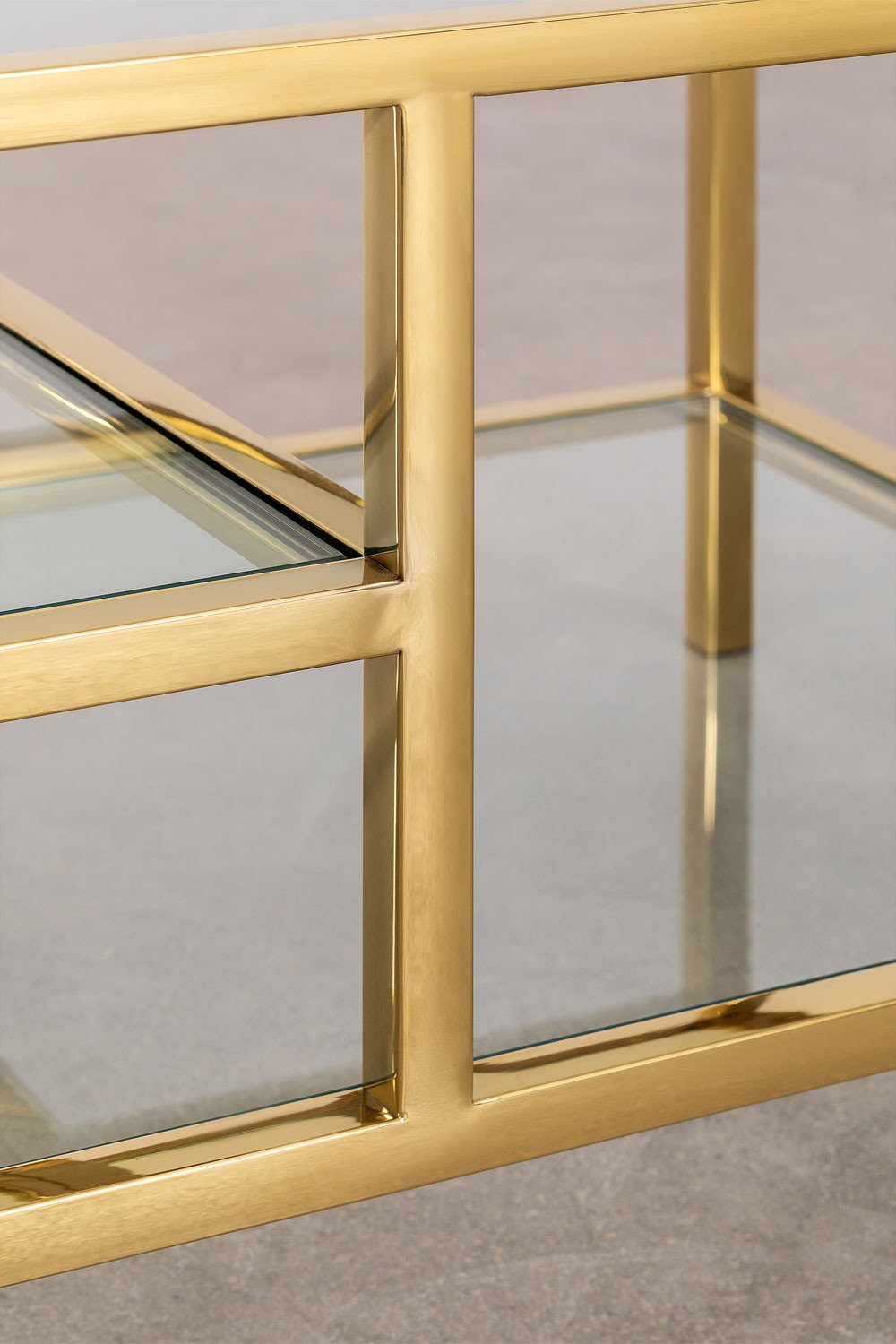 TV Glass & Steel Cabinet Amelia, gallery image 6