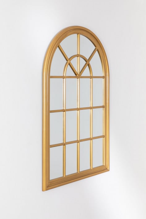 Wall Mirror in Wood Window Effect (100x150 cm) Lena
