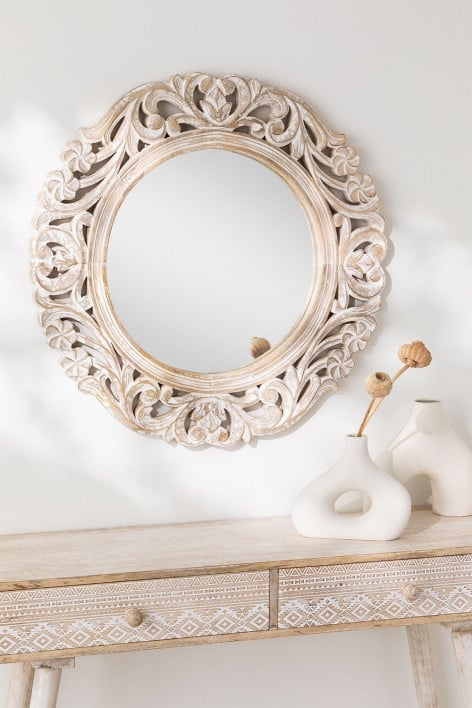 Espejo de Pared en Madera Rectangular (90x180 cm) Sonia - SKLUM