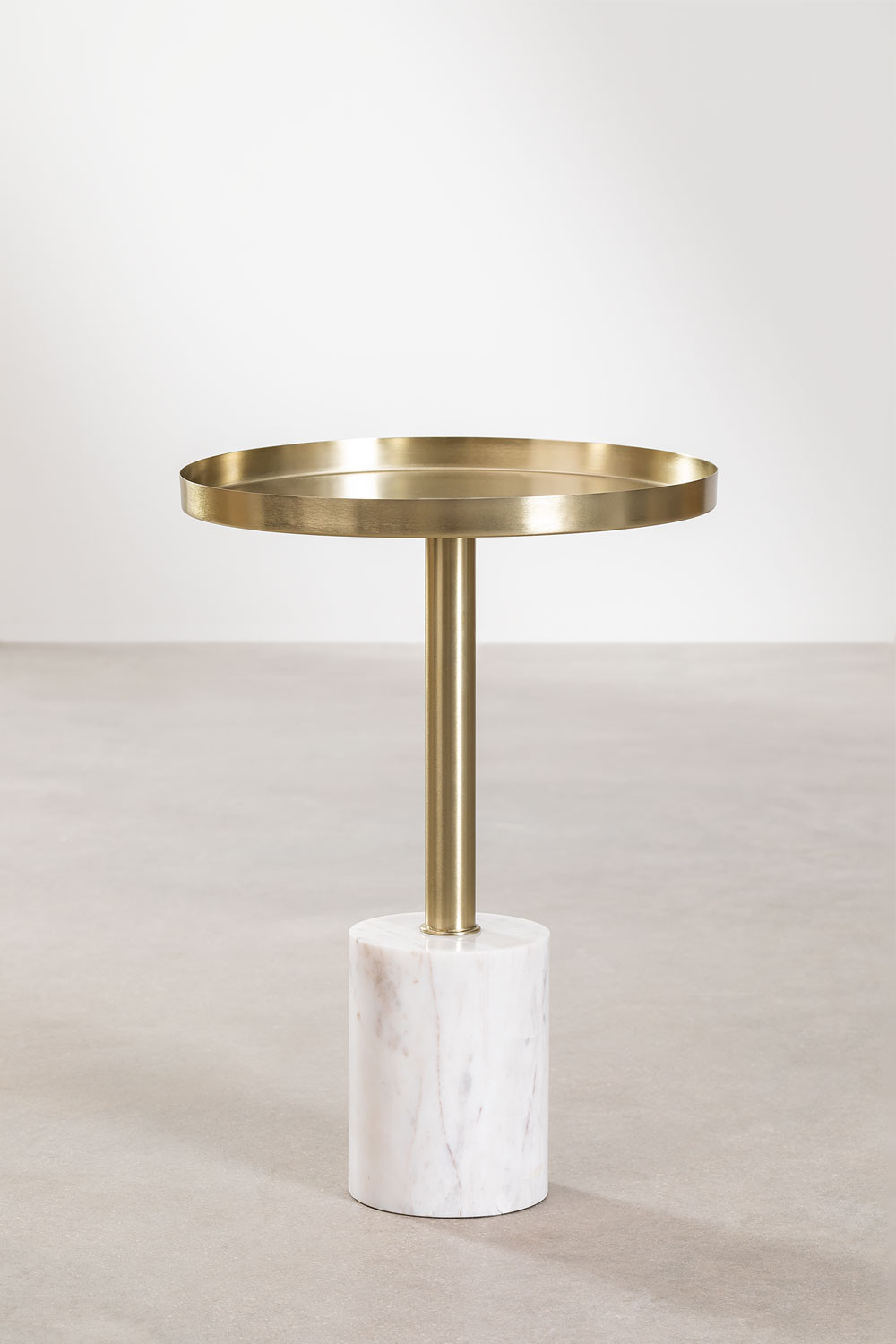 Marble & Metal Side Table Mayel SKLUM
