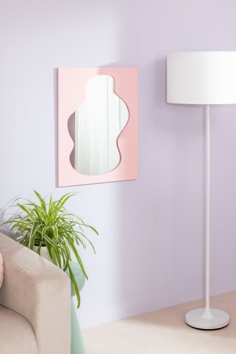 Rectangular Wall Mirror in MDF Girarda