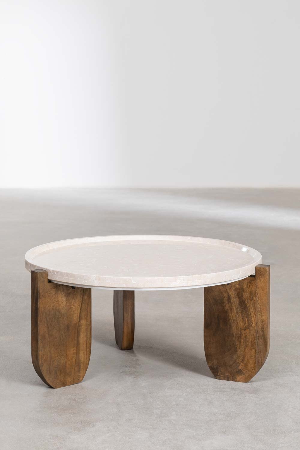 Xantten Marble and Mango Wood Coffee Table SKLUM