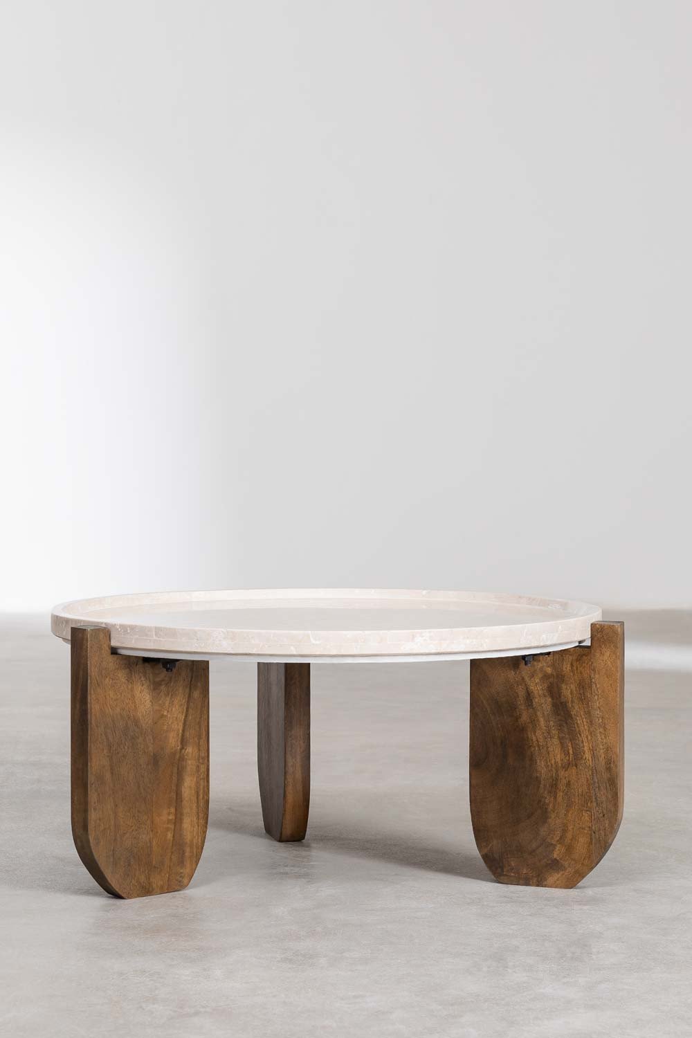 Winslet wood and marble coffee deals table