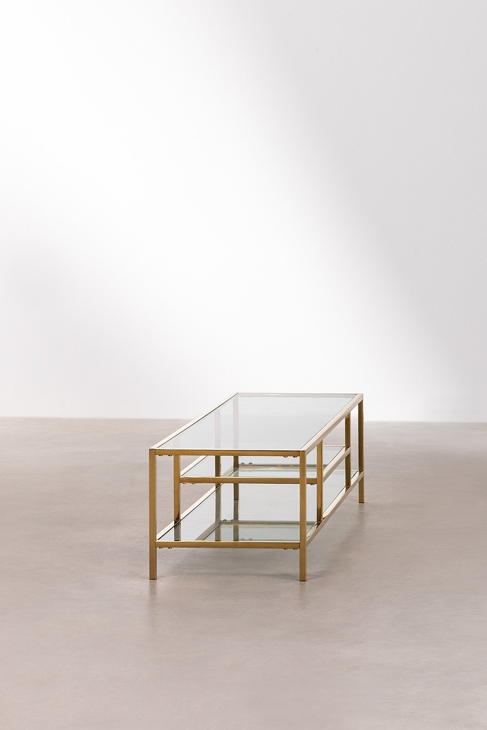 TV Glass & Steel Cabinet Amelia, gallery image 3