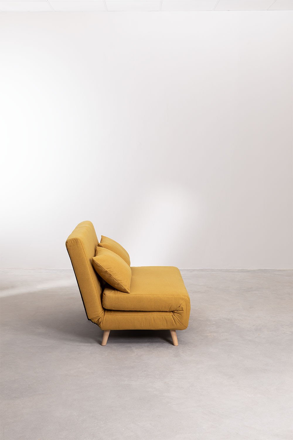 Mustard chair online bed