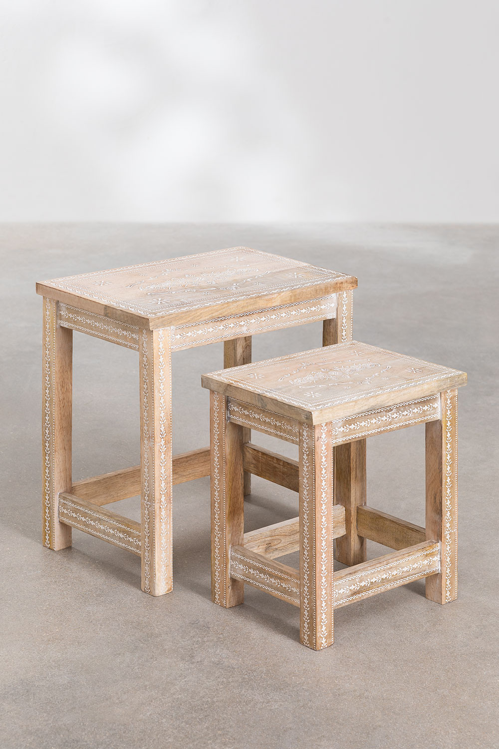 Mango Wooden Nesting Tables Kenga SKLUM