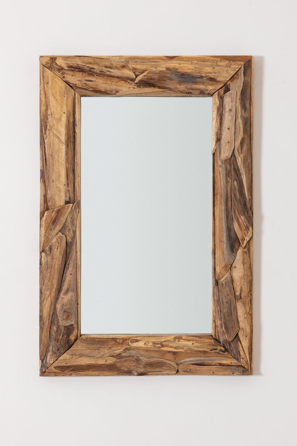 Rectangular Wooden  Wall Mirror Raffa , gallery image 1