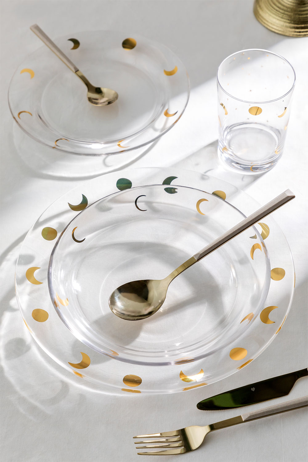 16 pieces Glass tableware Exton SKLUM