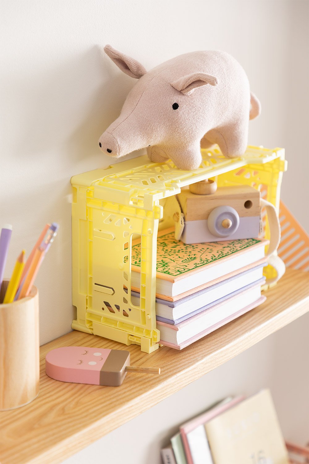 Set of 2 foldable and stackable plastic boxes Doli, gallery image 7