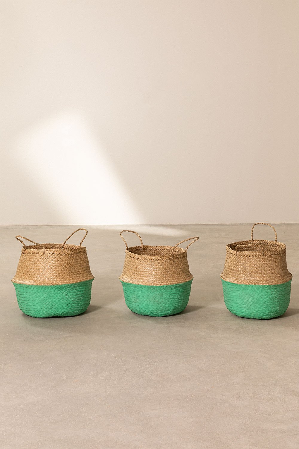 Set of 3 Paint Dipped Baskets KAHS SKLUM
