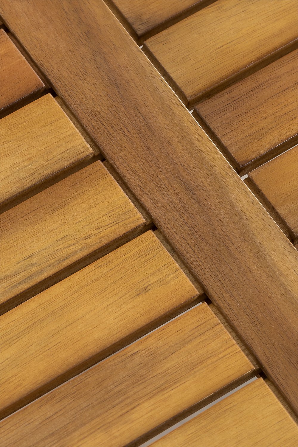 Square Garden Table 60x60 cm Foldable in Acacia Wood Delawer, gallery image 6