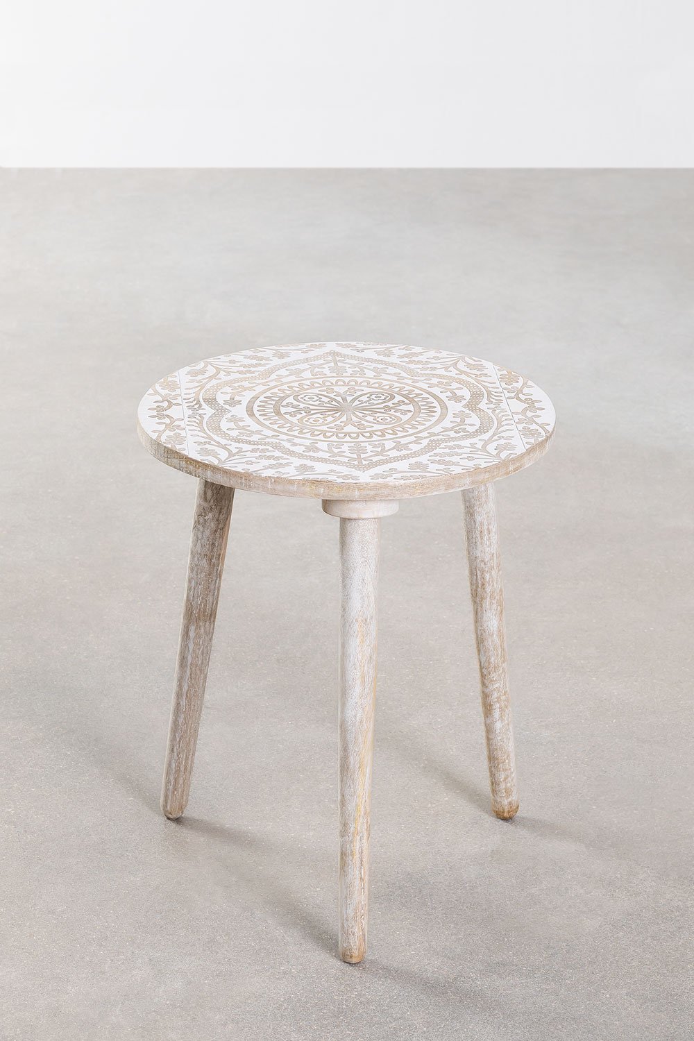 Round side table in mango wood (Ø40 cm) Silama , gallery image 2