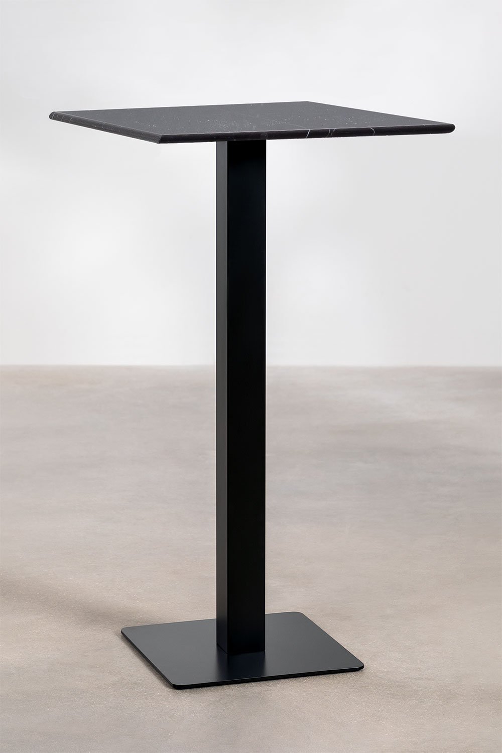 Square High Bar Table in Livanto Marble, gallery image 1