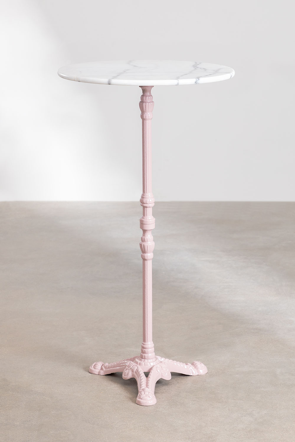 Round High Bar Table in Moka Marble SKLUM