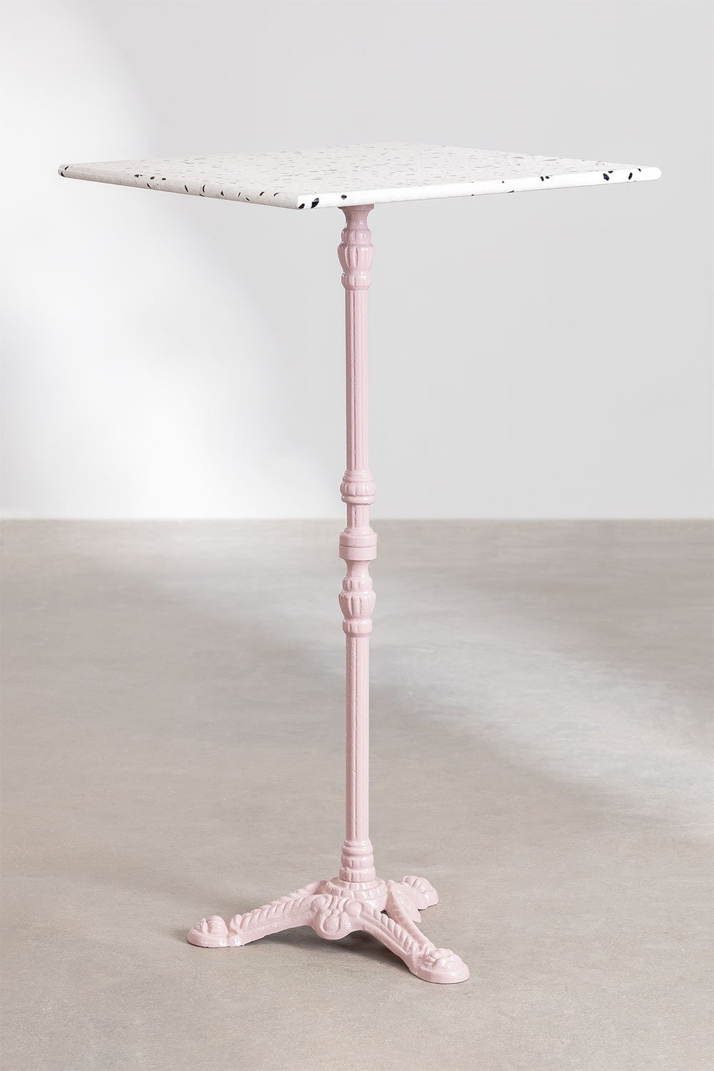High Square Terrazzo Bar Table (60x60 cm) Volutto, gallery image 1