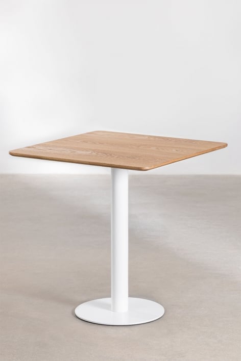 Square Ash Wood Bar Table FRAPPE - ↔︎ 70 cm