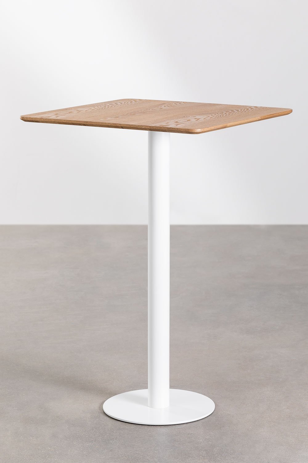 Square Ash Wood High Bar Table FRAPPE, gallery image 1