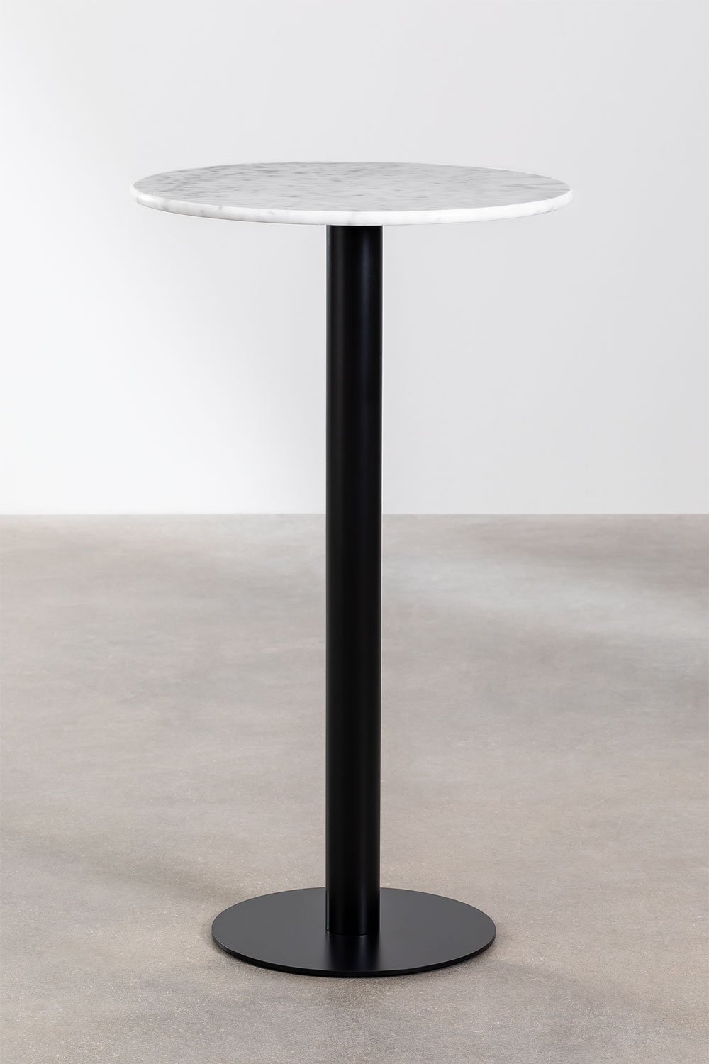 Round Marble High Bar Table ROCHER (Ø60cm), gallery image 1